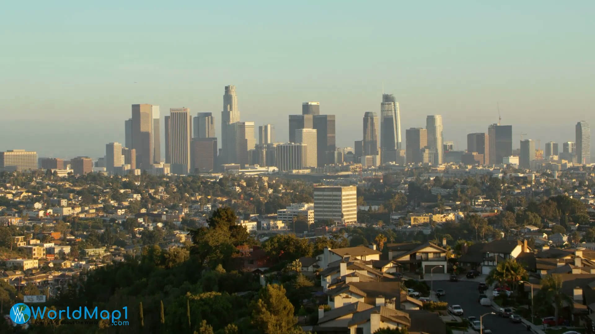 Los Angeles City Center and Aerial View